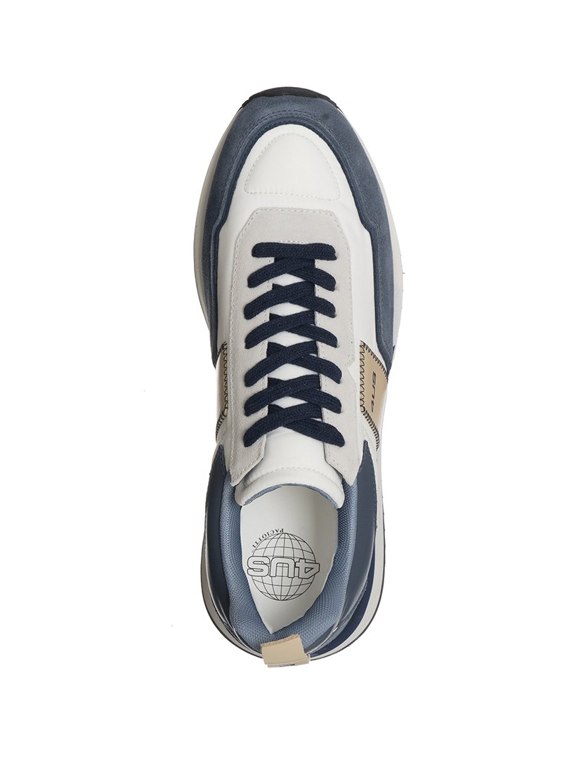 Ténis Homem Denim Branco e Azul