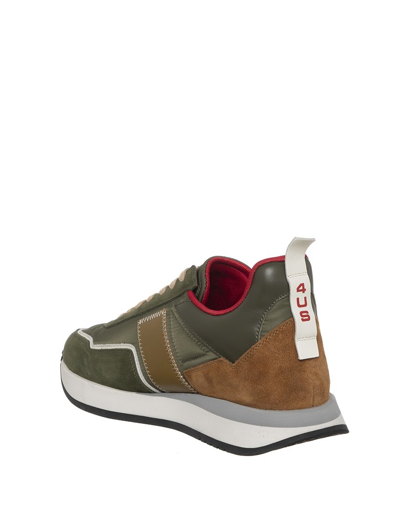 Ténis Homem Castanho Caramelo e Verde