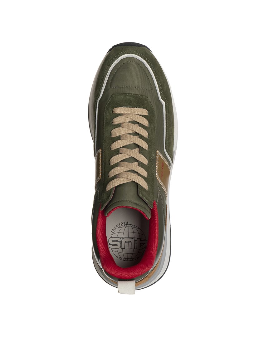 Ténis Homem Castanho Caramelo e Verde