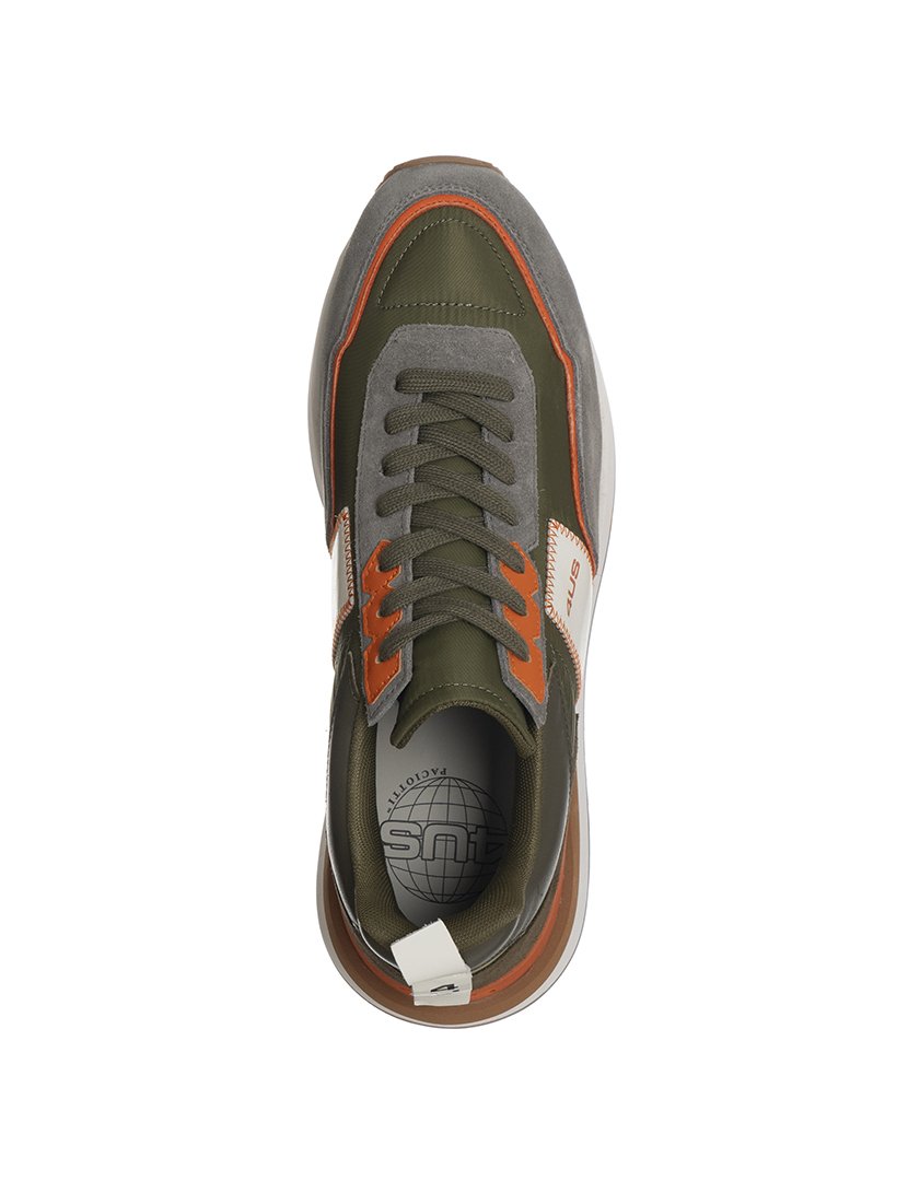 Ténis Sean Homem Verde e Laranja