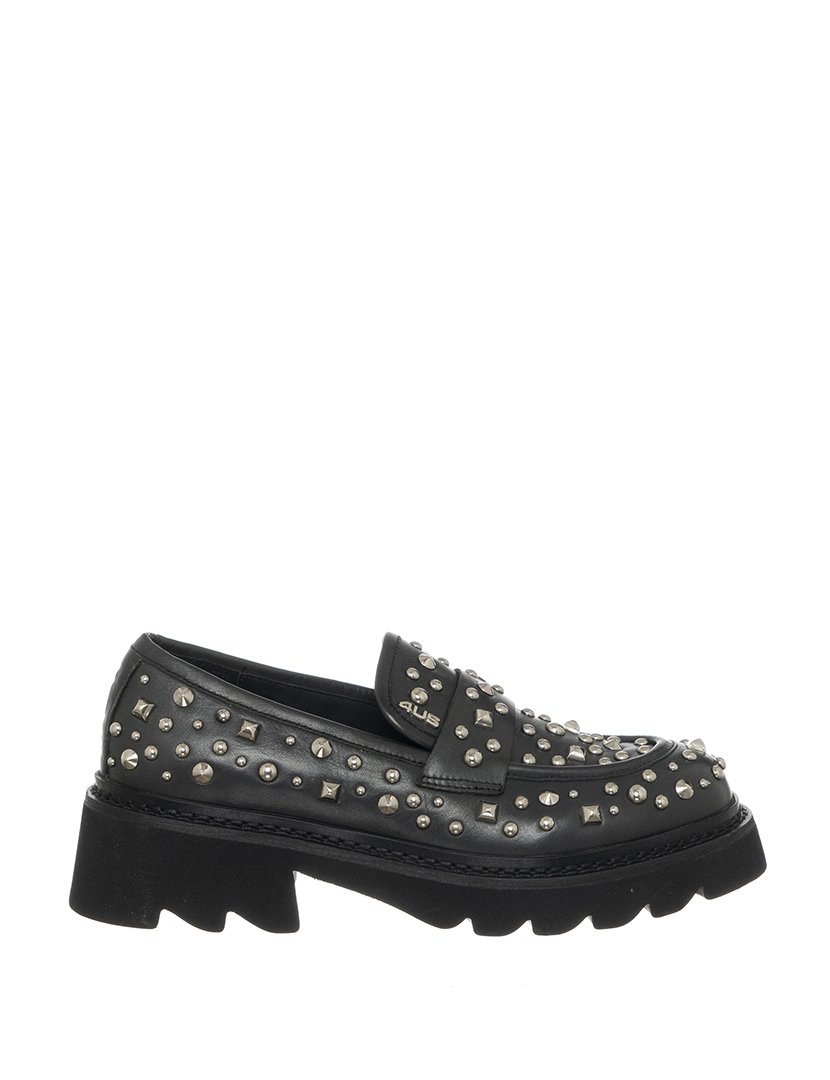 Mocassins Street Studs 007 Senhora Preto