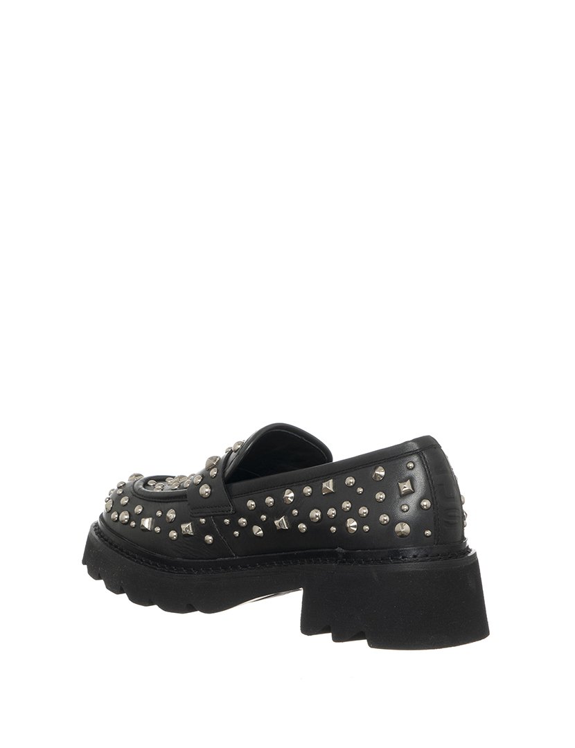 Mocassins Street Studs 007 Senhora Preto