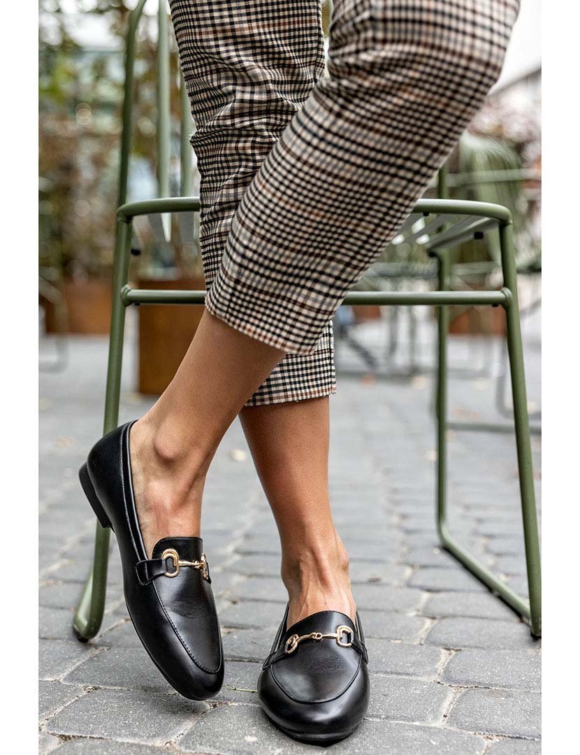 Mocassins Senhora Preto