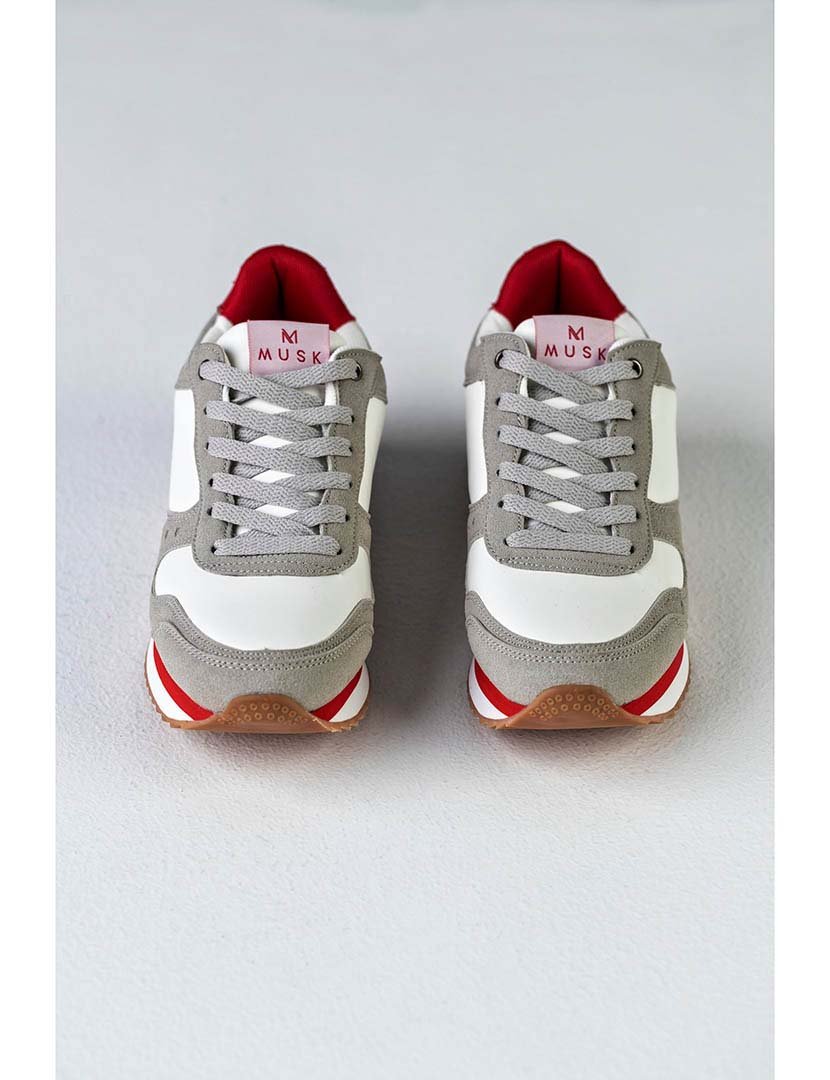 Ténis Senhora Branco e Cinzento