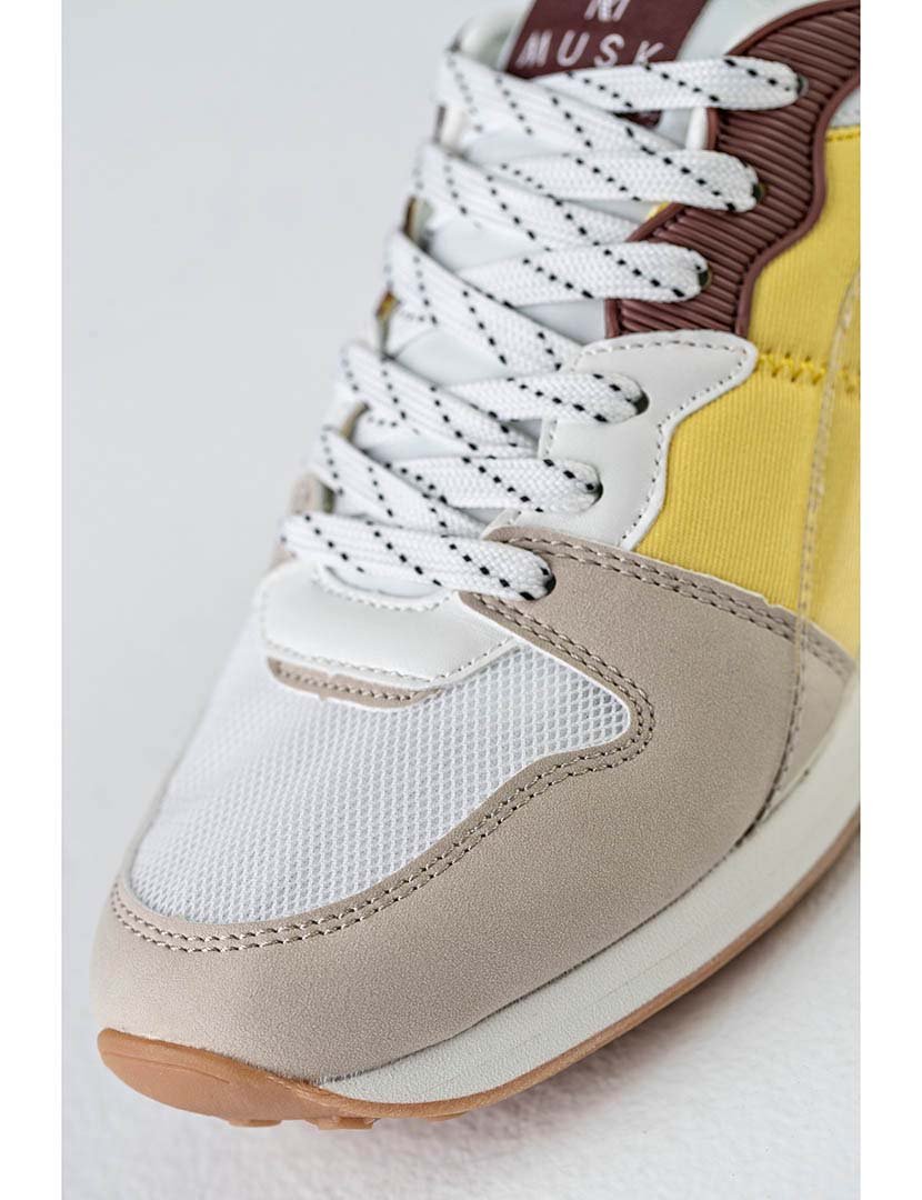 Ténis Senhora Amarelo e Cinzento