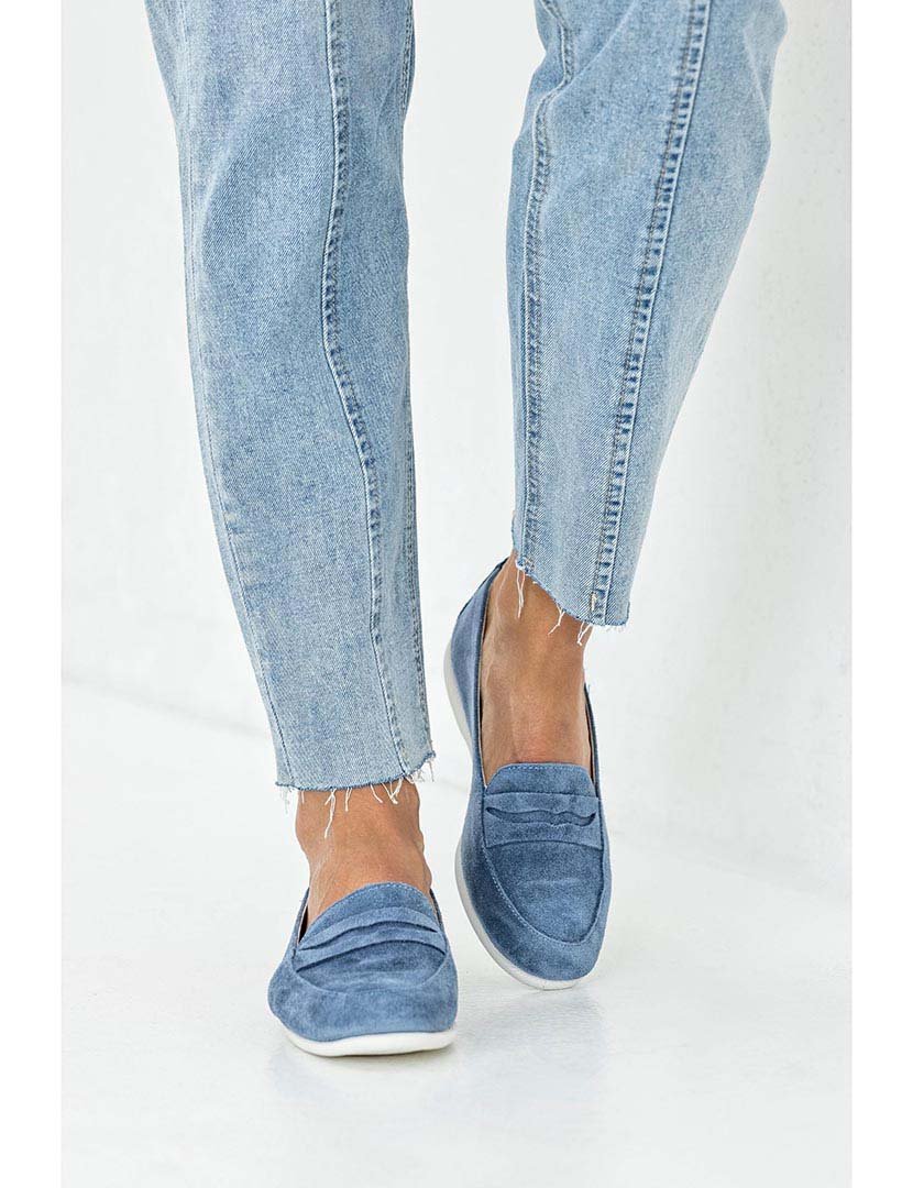 Mocassins Senhora Azul
