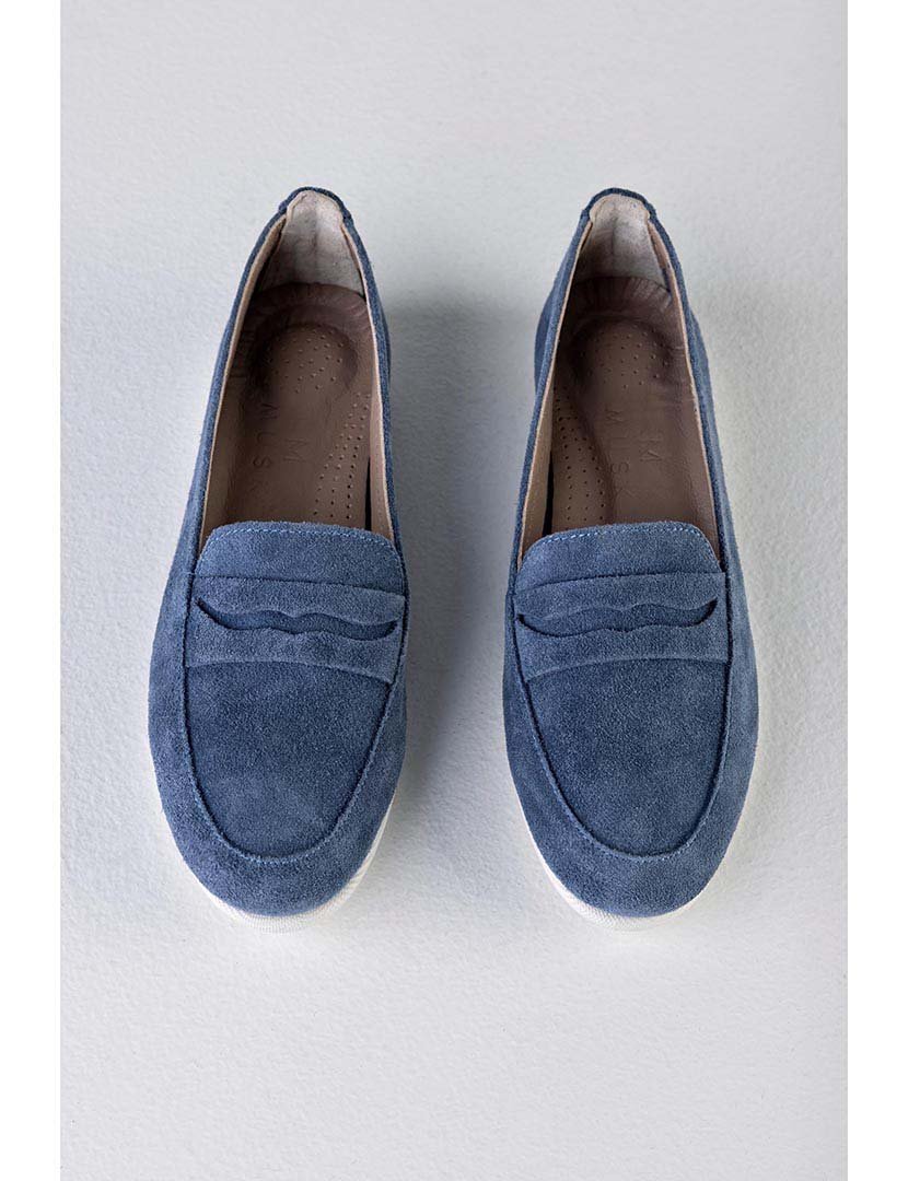 Mocassins Senhora Azul