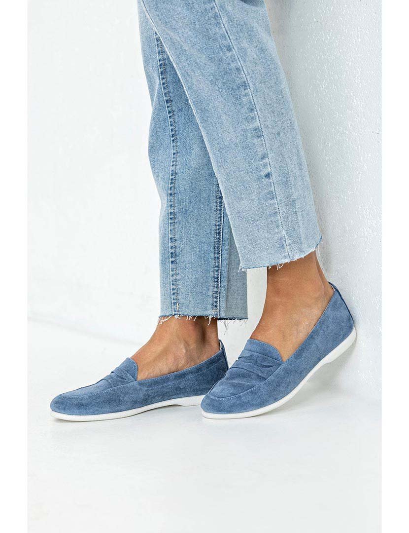 Mocassins Senhora Azul