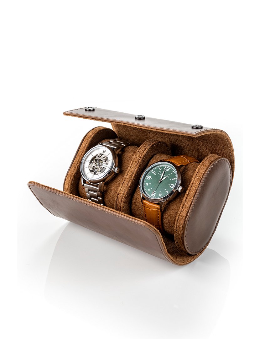 Caixa para Relógios Stockholm Castanho