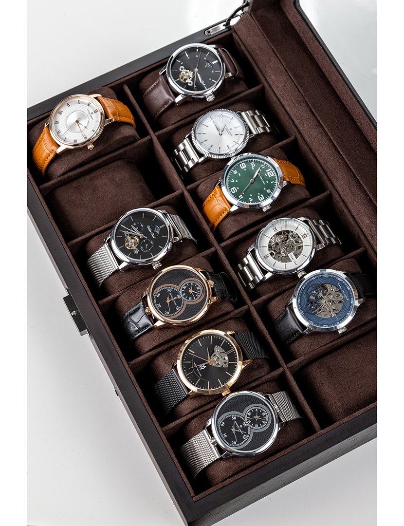 Caixa para Relógios Palermo Castanho