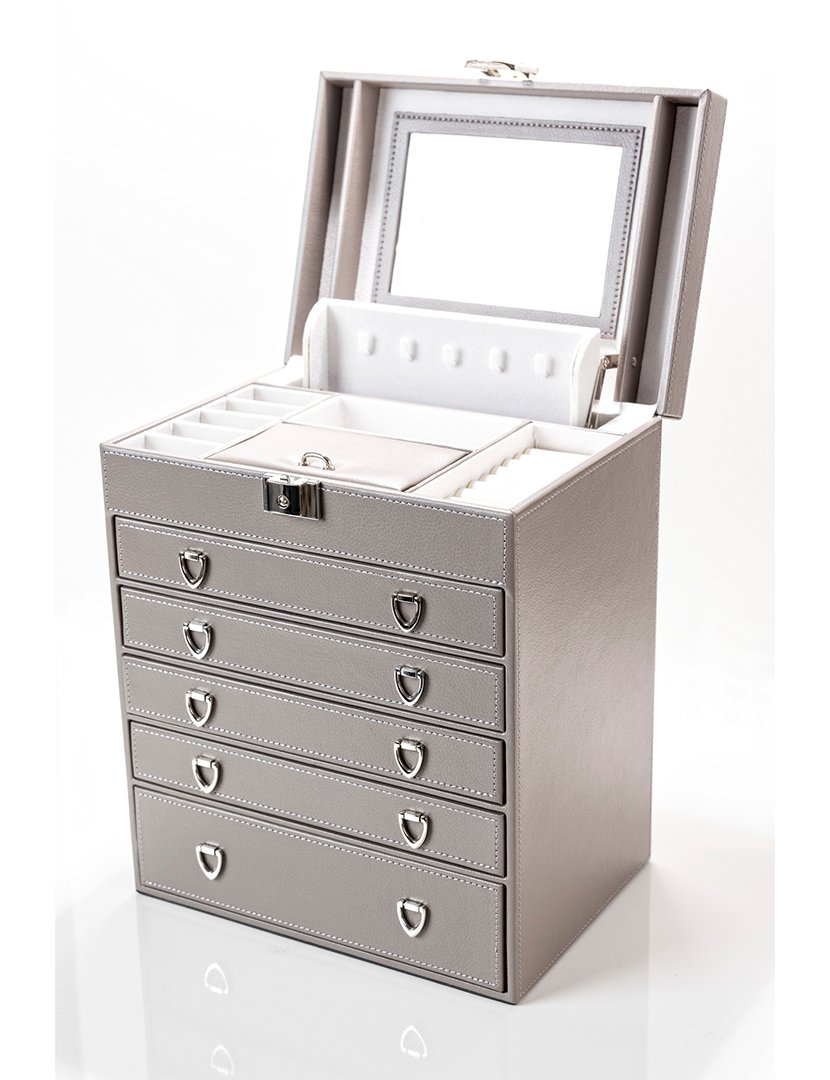 Caixa para Jóias + 2 Relógios Verona Cinzento