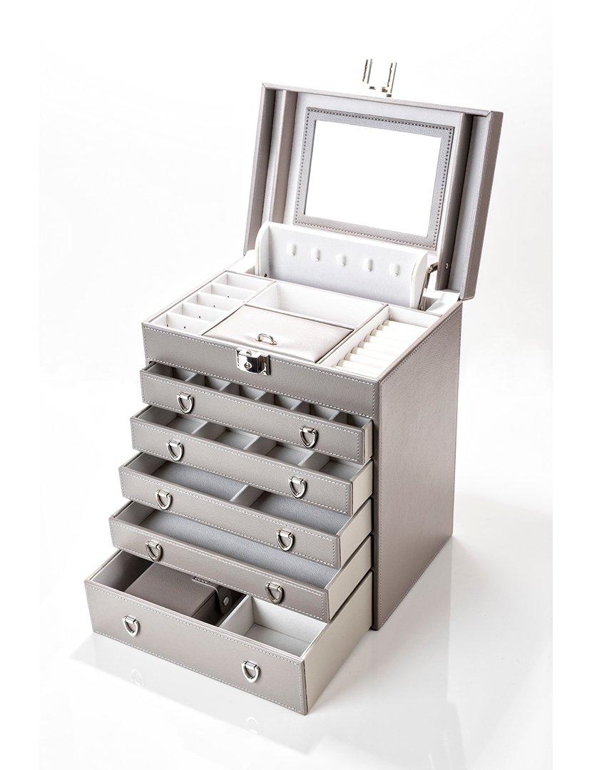 Caixa para Jóias + 2 Relógios Verona Cinzento