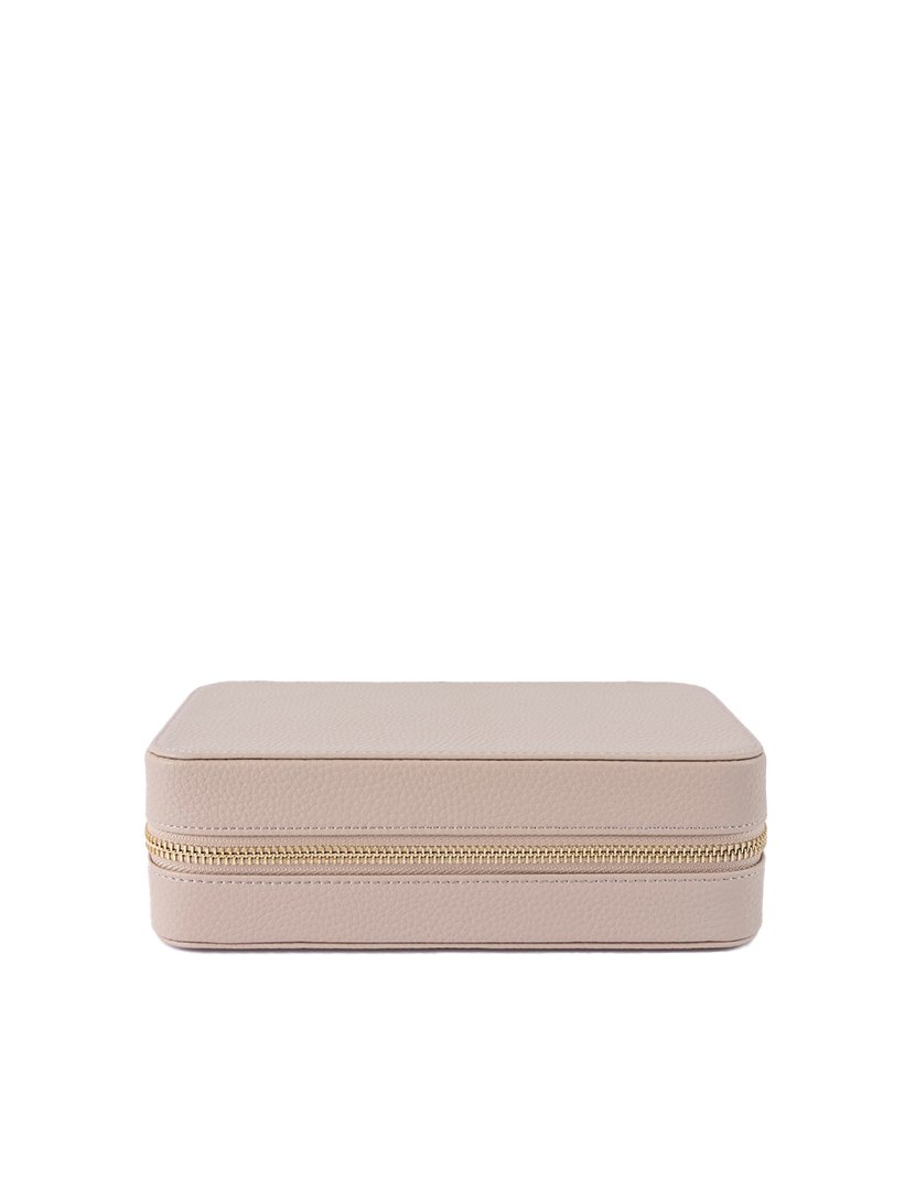 Caixa para Jóias Leather Bege