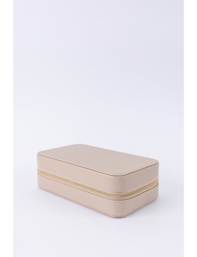 Caixa para Jóias Leather Bege