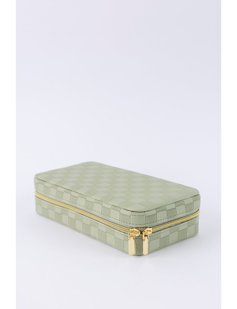 Caixa para Jóias Espelho Verde Claro
