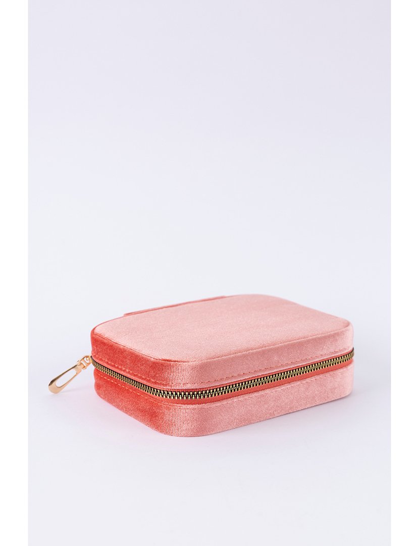 Caixa para Jóias Veludo Rosa