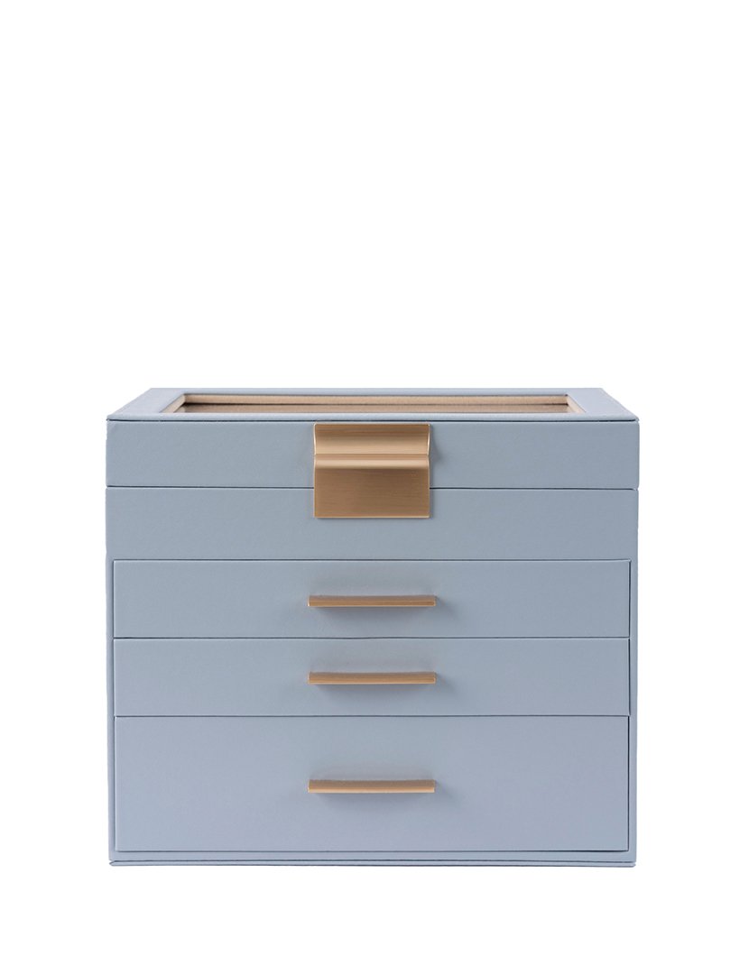 Caixa para Jóias Leather Azul