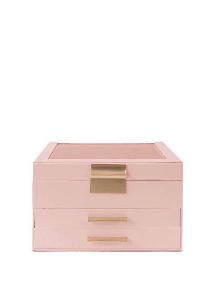 Caixa para Jóias Leather Rosa