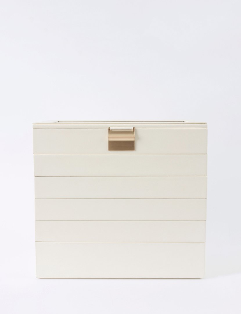 Caixa para Jóias Leather Branco