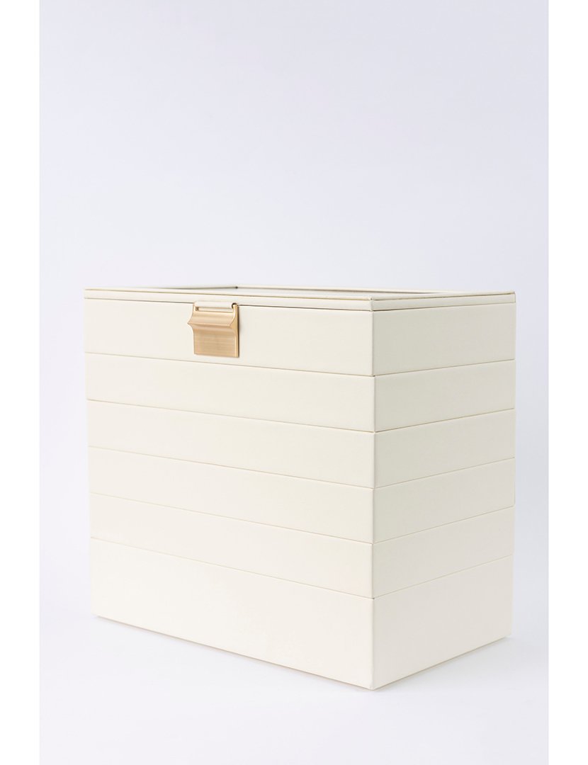 Caixa para Jóias Leather Branco