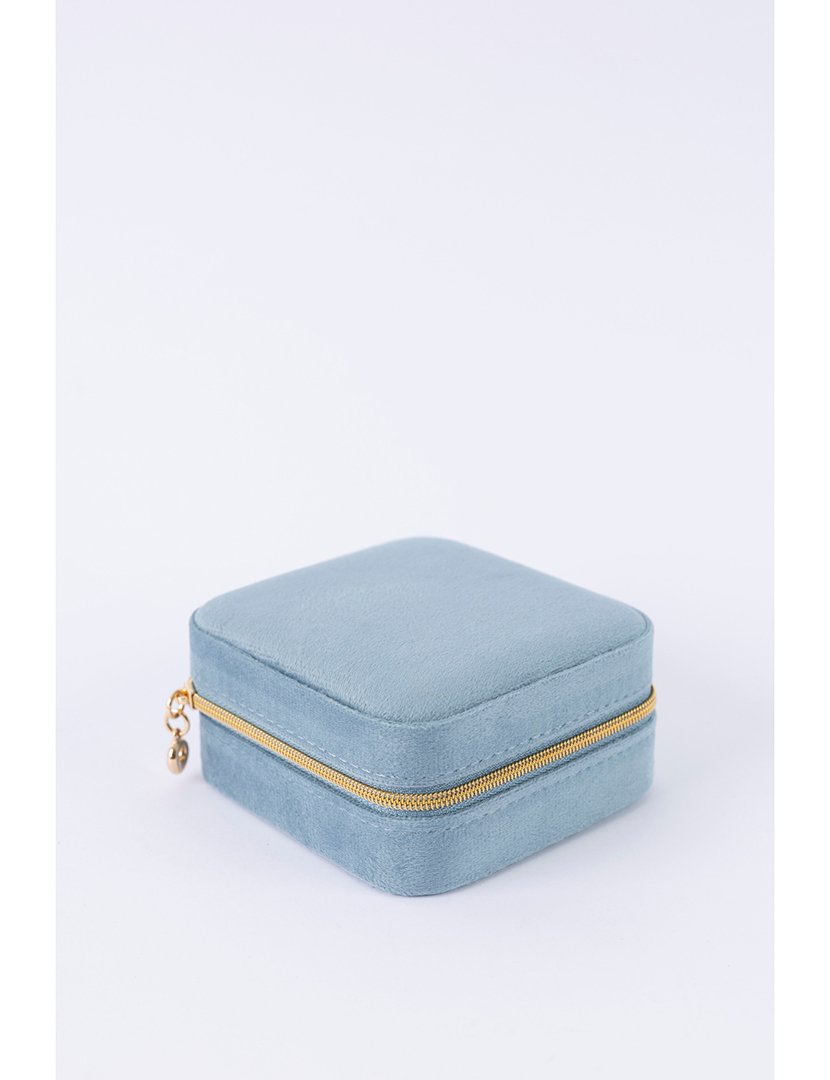 Caixa para Jóias Veludo Azul