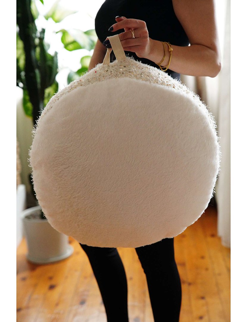 Almofada Decorativa Pelus Ecru