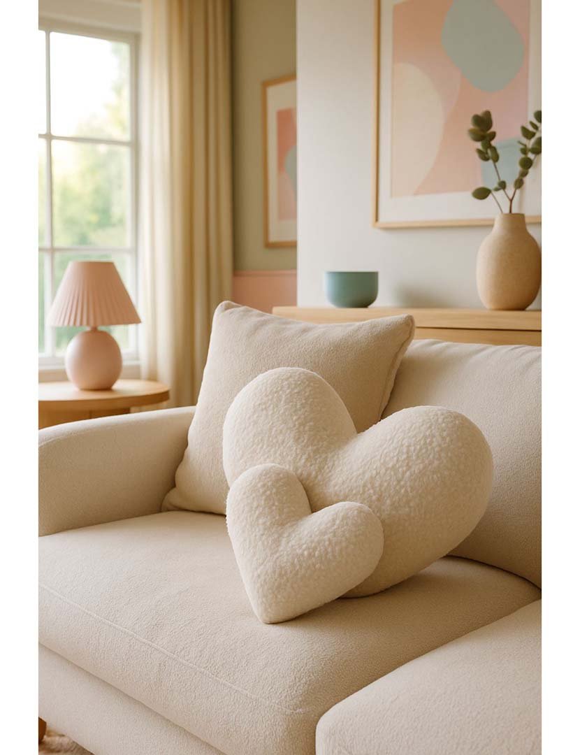 Almofada Teddy Kalp Small Bege Claro