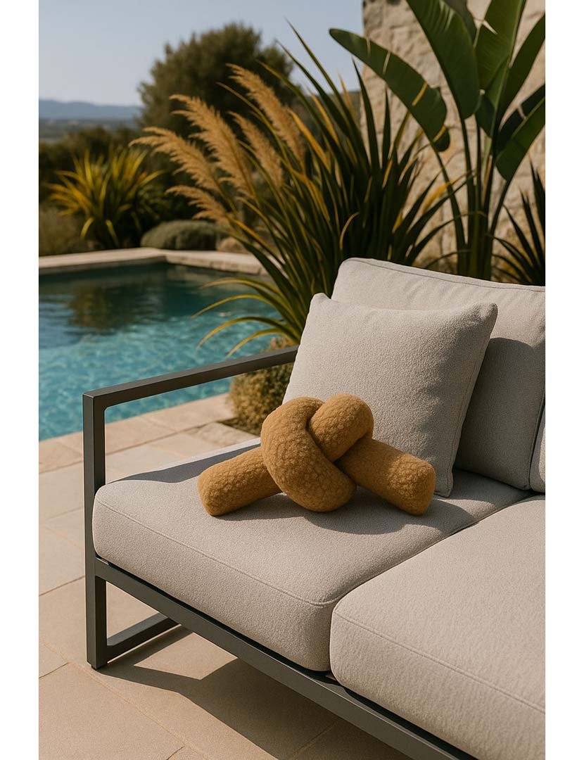 Almofada Ask Dugum Castanho