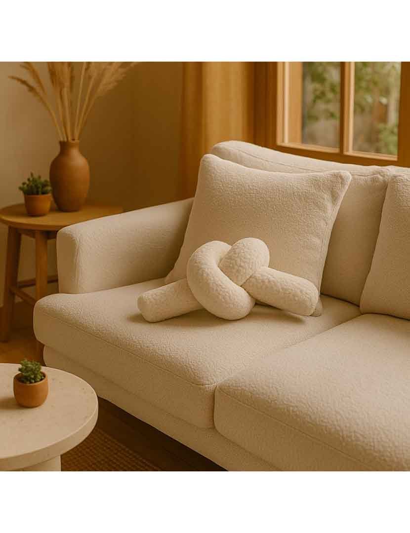 Almofada Ask Dugum Bege Claro