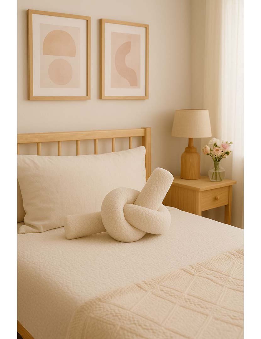 Almofada Ask Dugum Bege Claro