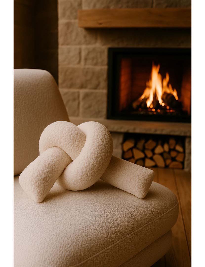 Almofada Ask Dugum Bege Claro