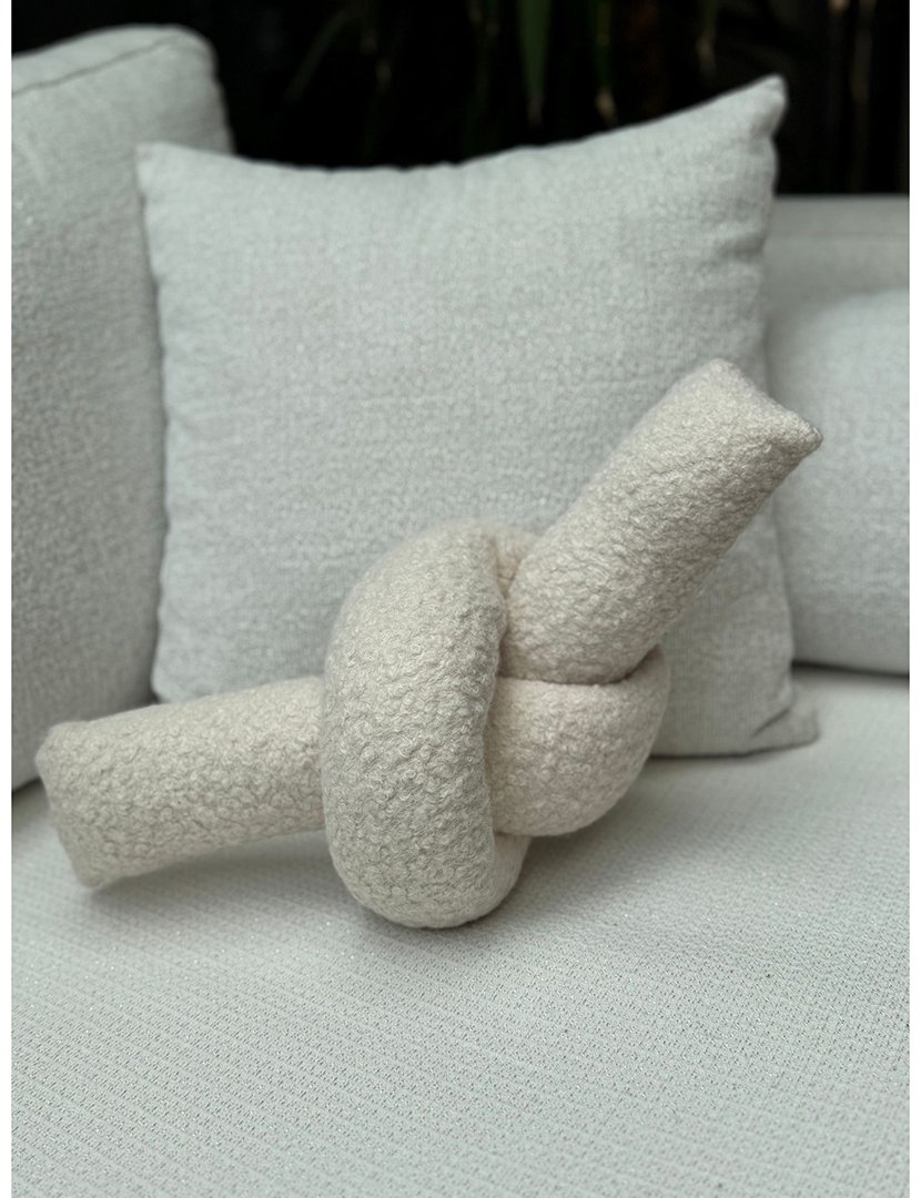 Almofada Ask Dugum Bege Claro