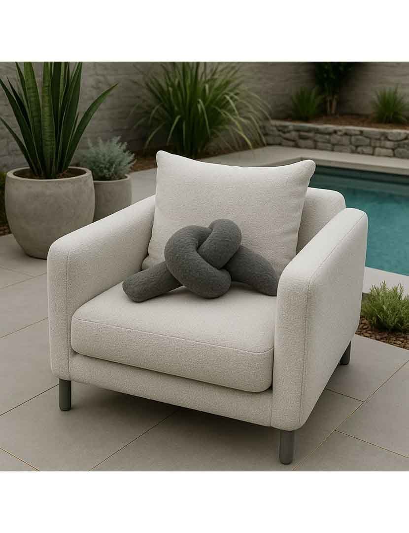 Almofada Ask Dugum Cinzento