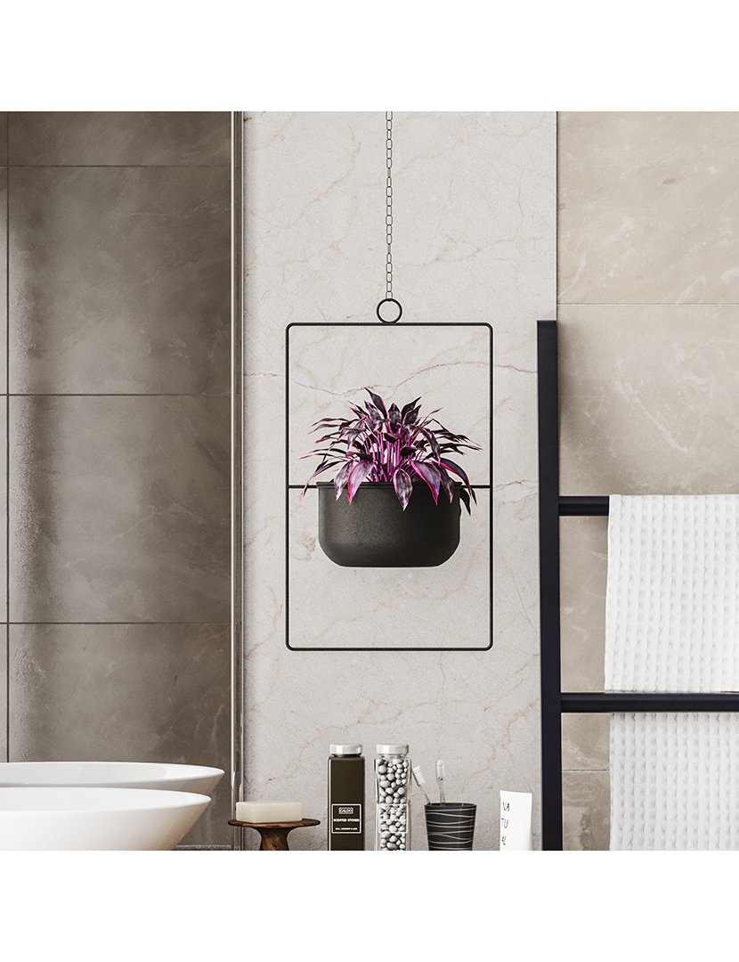 Vaso Decorativo Parapet Preto