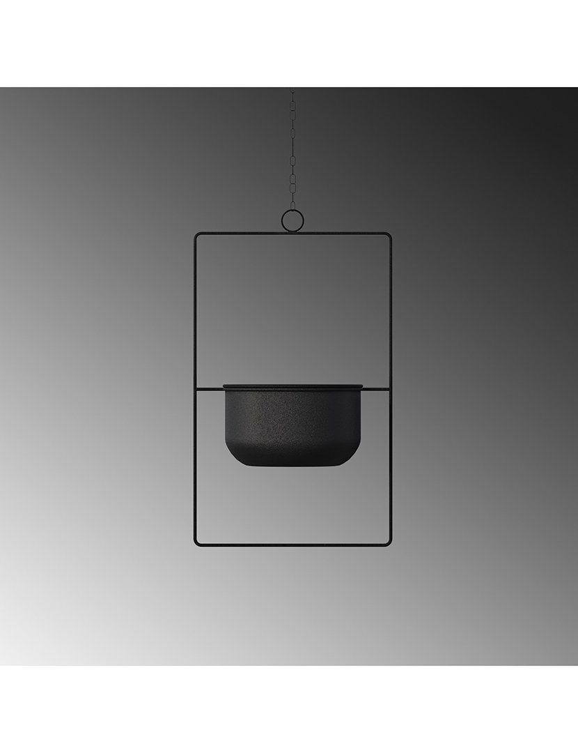 Vaso Decorativo Parapet Preto