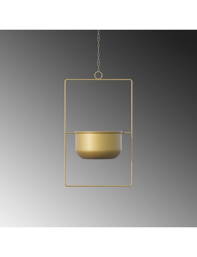 Vaso Decorativo Parapet Dourado