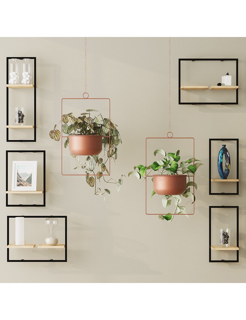 Vaso Decorativo Parapet Cobre