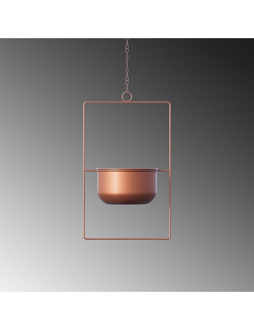 Vaso Decorativo Parapet Cobre