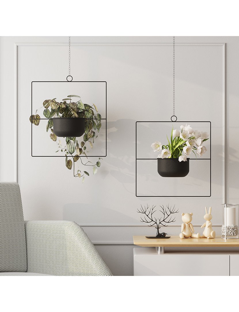 Vaso Decorativo Pandantif Preto