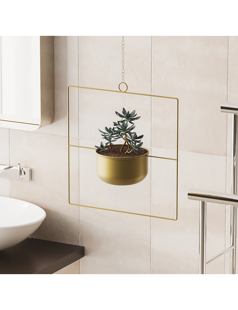 Vaso Decorativo Pandantif Dourado