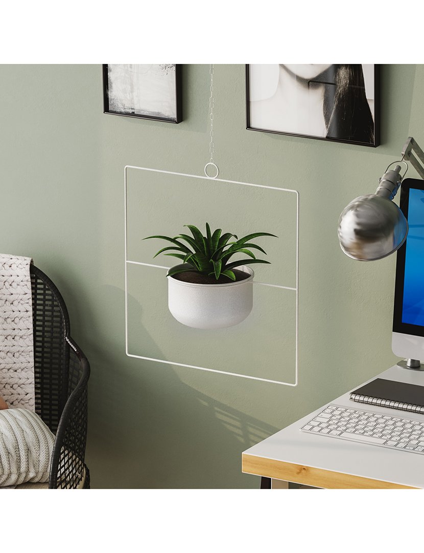 Vaso Decorativo Pandantif Branco