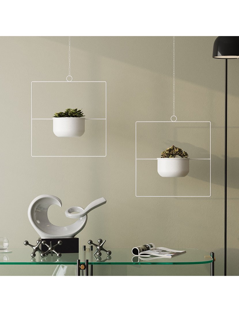 Vaso Decorativo Pandantif Branco