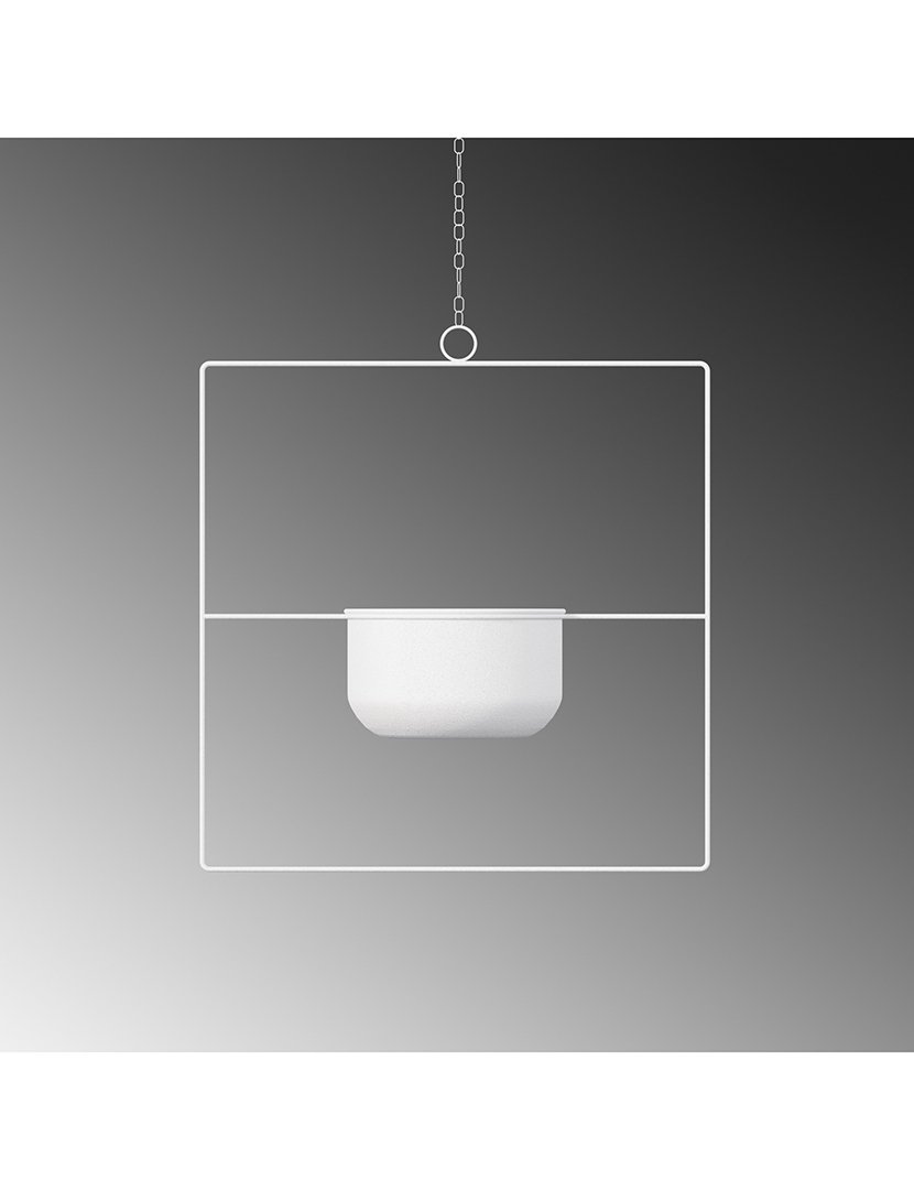 Vaso Decorativo Pandantif Branco