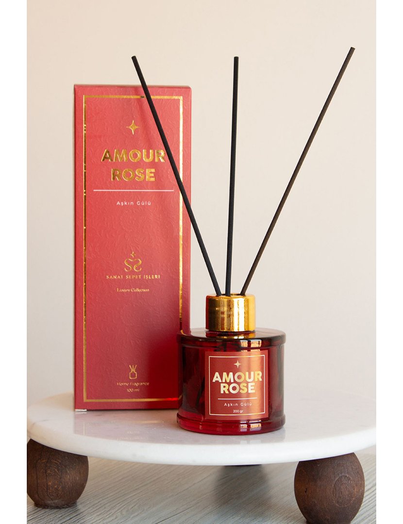 Ambientador em Sticks Amaour Rose