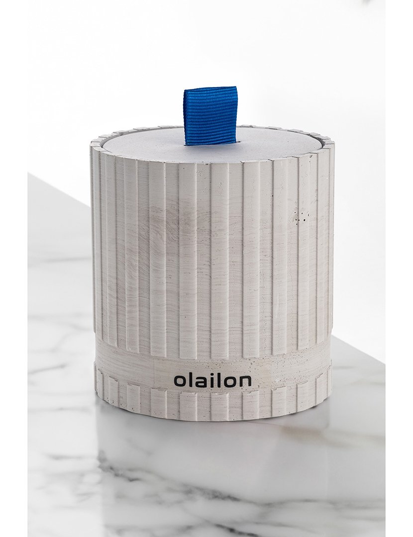 Vela Sutun Cinzento e Azul