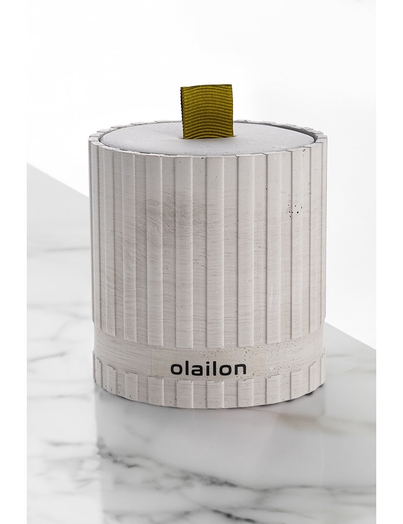 Vela Sutun Cinzento e Verde