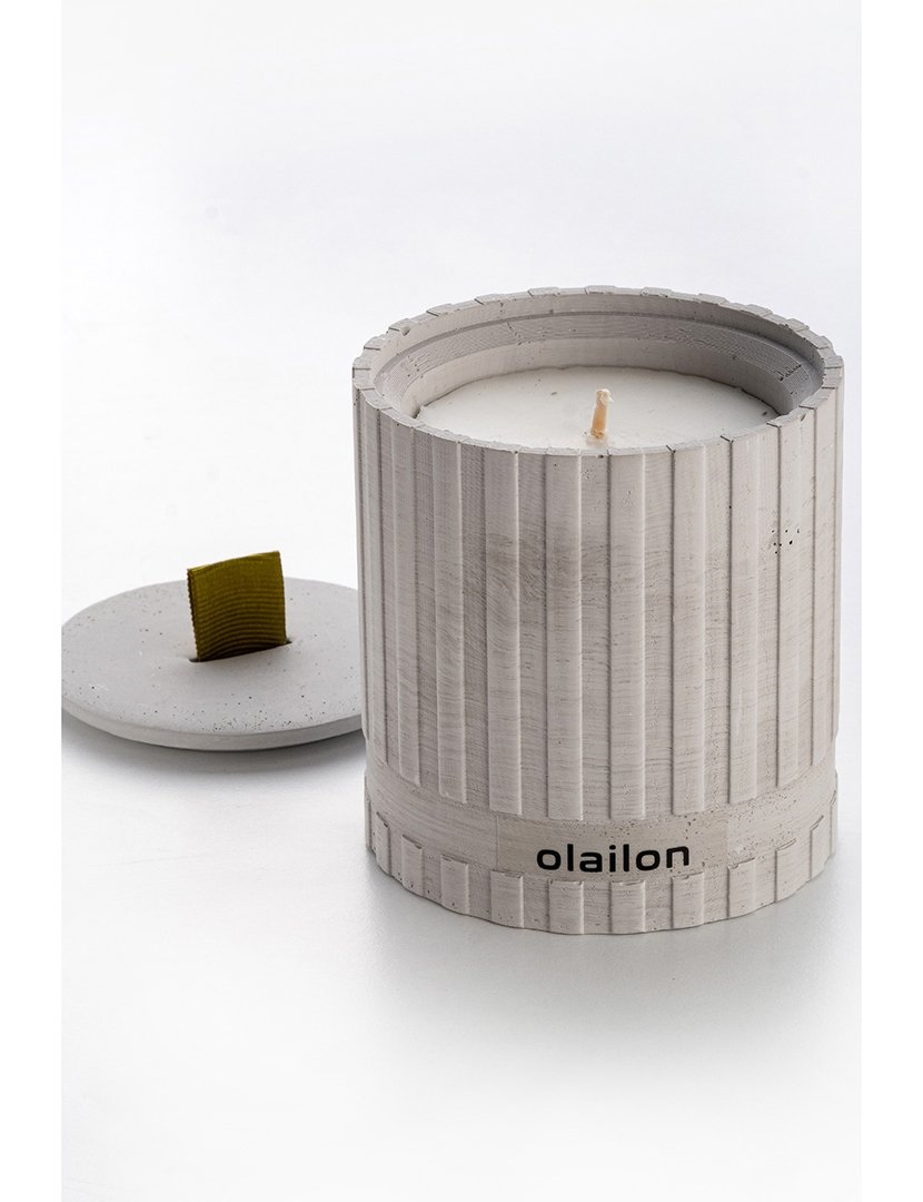 Vela Sutun Cinzento e Verde