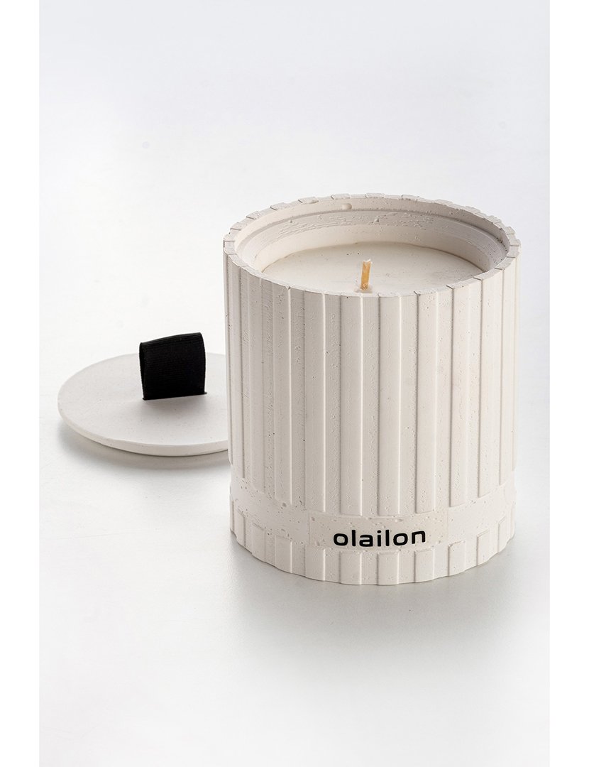 Vela Sutun Branco e Preto