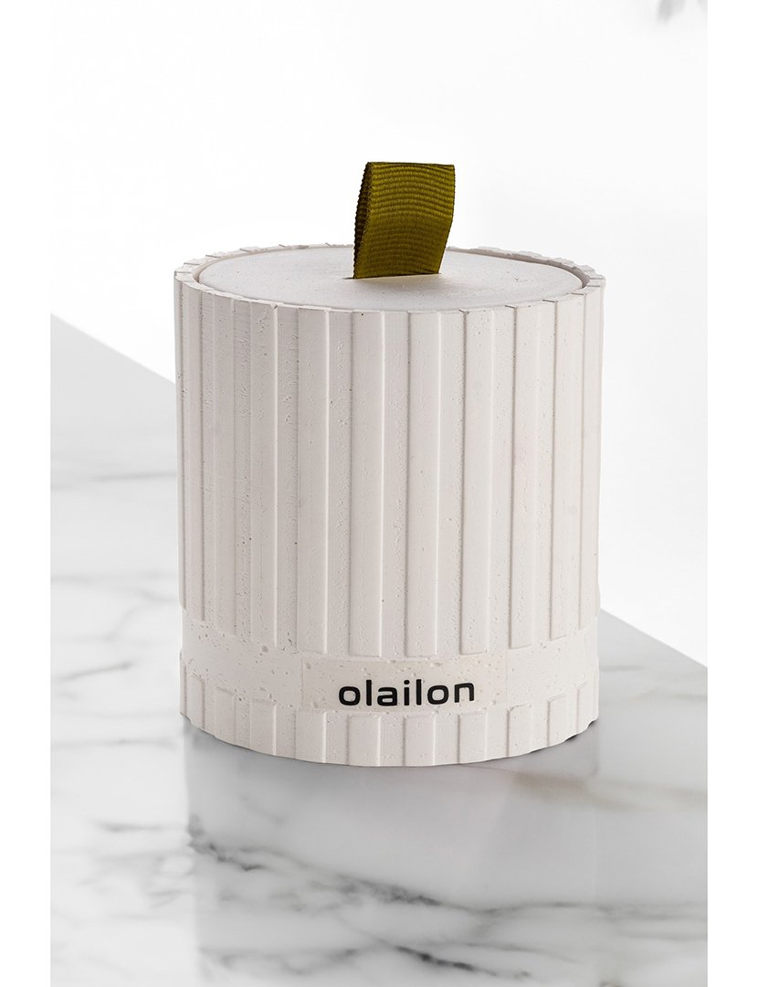 Vela Sutun Branco e Verde