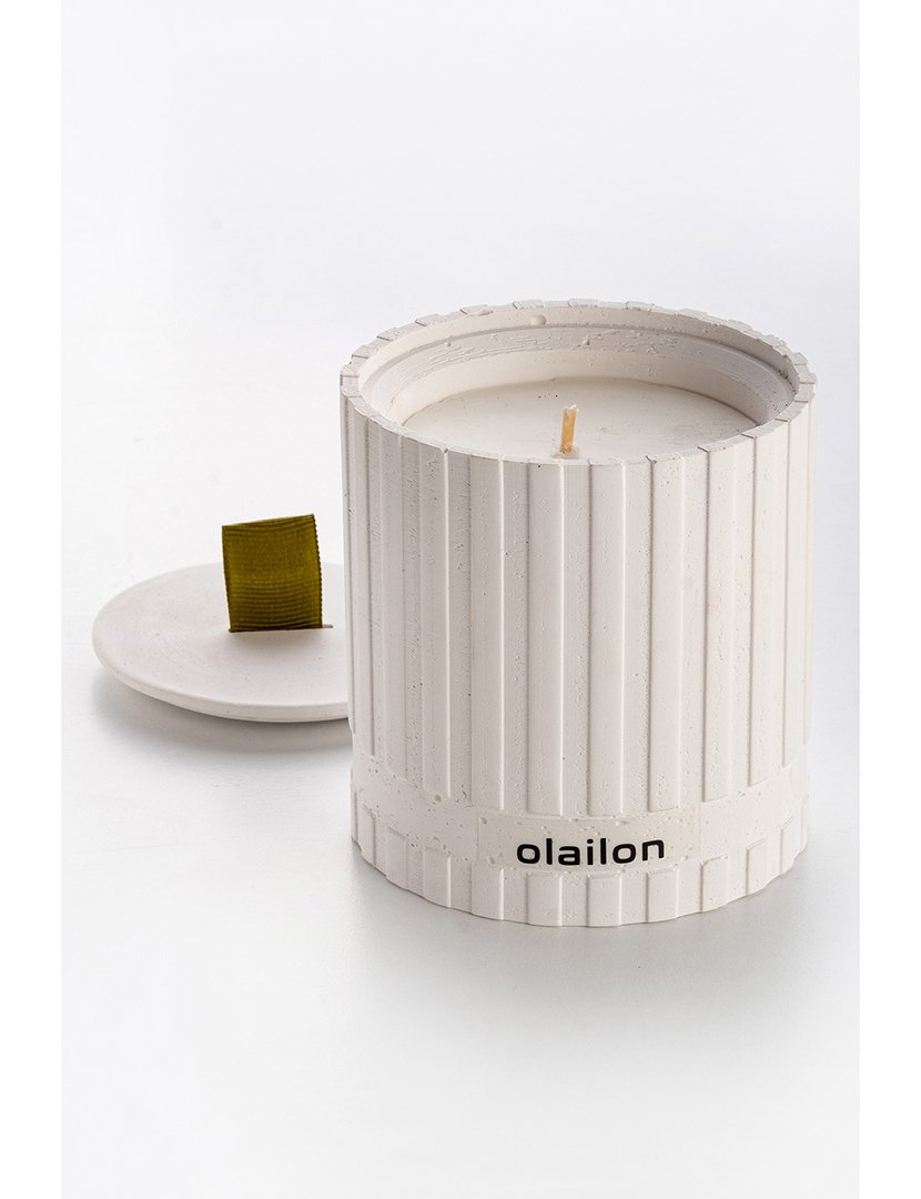 Vela Sutun Branco e Verde